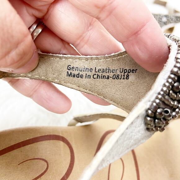 Aetrex Women's Sandals in Cream and Black - Picture 10 of 12